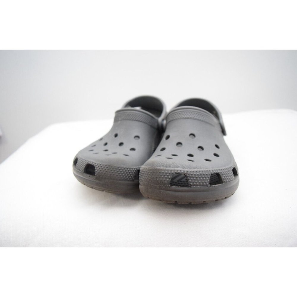 Crocs Kids Classic Clogs Slip On Navy Gray Size J2 Boys Girls